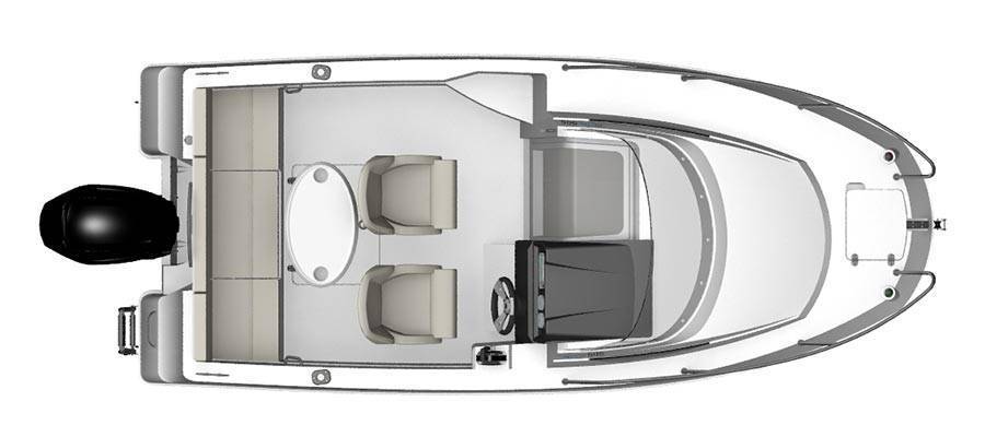 Quicksilver Activ 505 Cabin plan