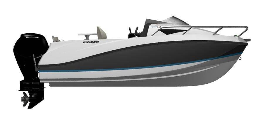 Quicksilver Activ 505 Cabin profile