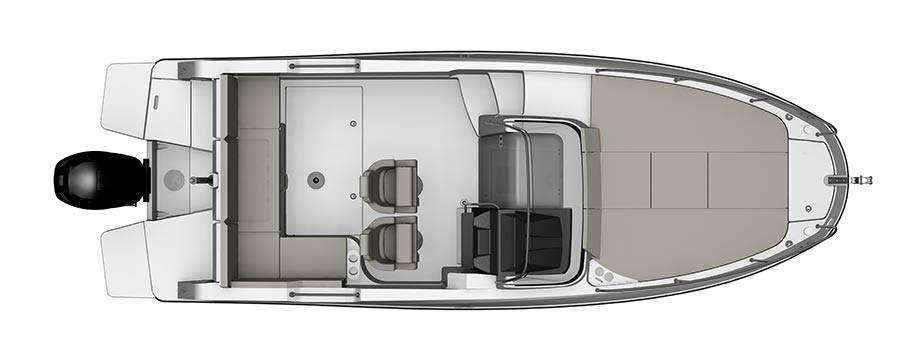 Quicksilver Activ 755 Sundeck plan top